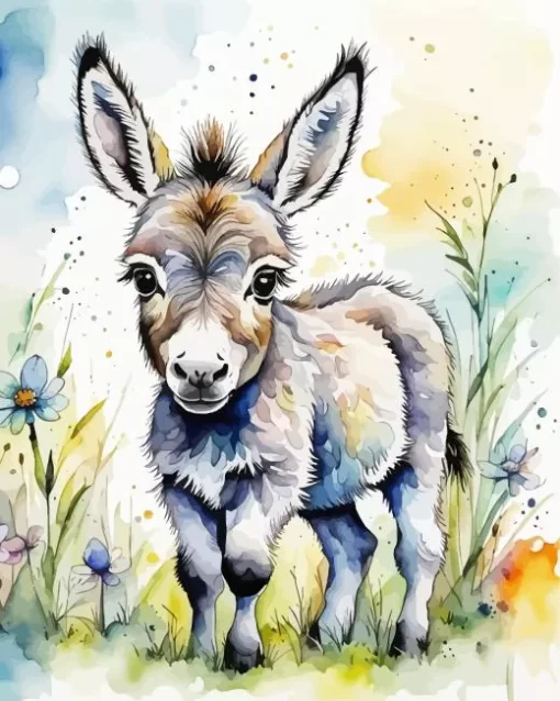 Little Donkey Paint by Number