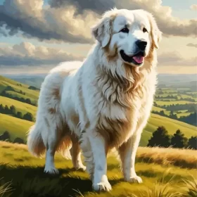 Lonely Great Pyrenees Paint by Number