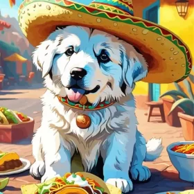 Mexican Great Pyrenees Paint by Number