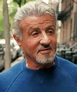 Old Sylvester Stallone Paint by Number