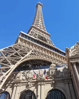 paris las vegas building paint by number