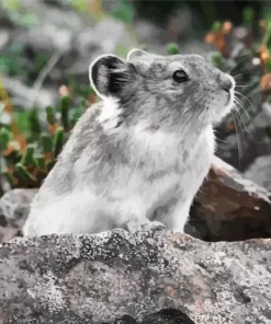 Pika On Rocks Paint by Number