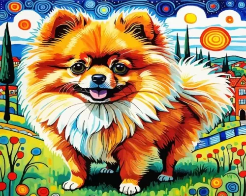 Pomeranian Animal Paint by Number