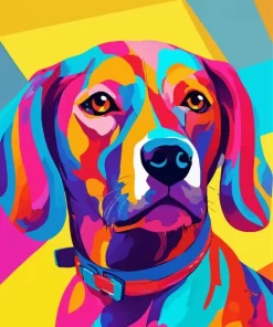 Pop Art Vizsla Paint by Number