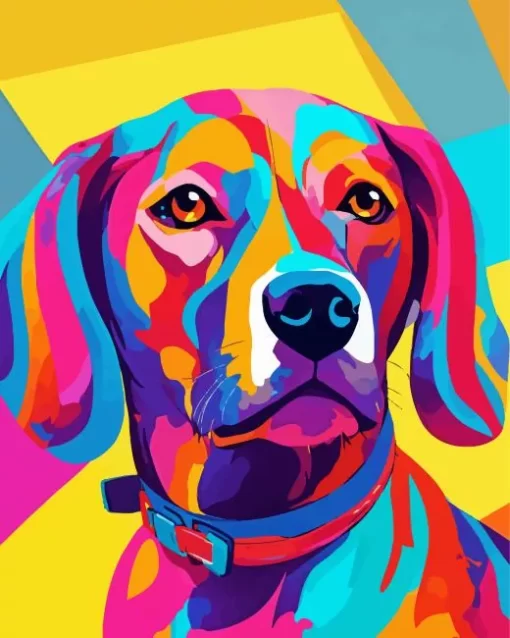 Pop Art Vizsla Paint by Number