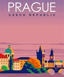 prague poster paint by number