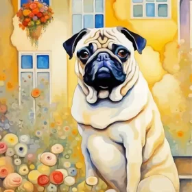Pug Dog Paint by Number