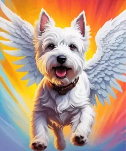 Westie Angel Paint by Number