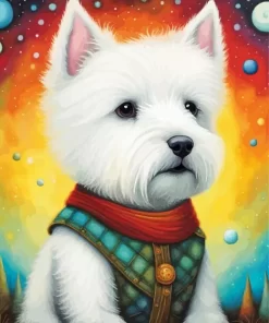 Westie Puppy Paint by Number