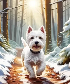 White West Highland Terrier Paint by Number