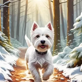 White West Highland Terrier Paint by Number