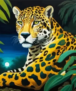 Wild Jaguar Paint by Number