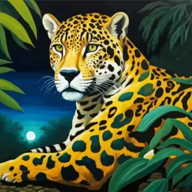 Wild Jaguar Paint by Number