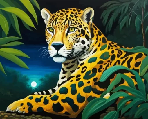 Wild Jaguar Paint by Number