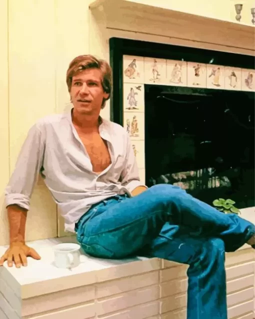 Young Harrison Ford Paint by Number