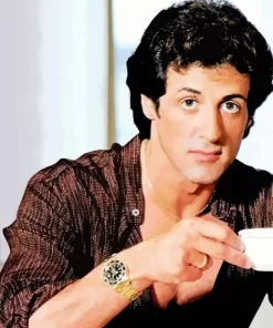 Young Sylvester Stallone Paint by Number