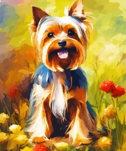 Cute Yorkshire Terrier Paint by Number