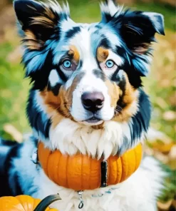 Australian Shepherd Blue Eyes Paint by Number