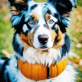 Australian Shepherd Blue Eyes Paint by Number