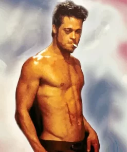 Brad Pitt Fight Club Paint by Number