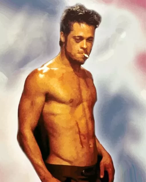 Brad Pitt Fight Club Paint by Number