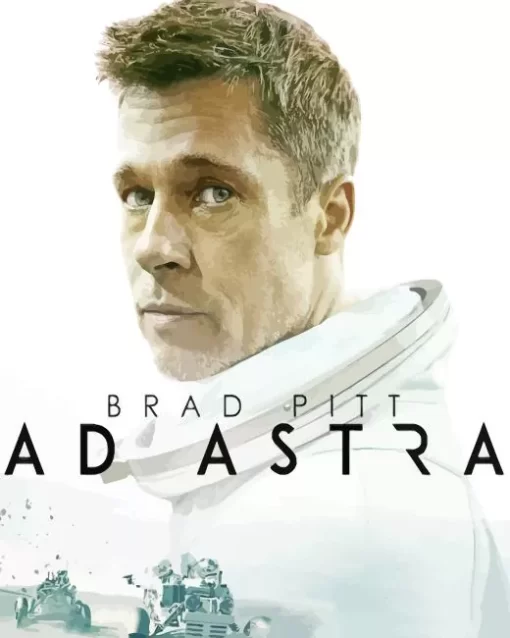 Brad Pitt AD ASTRA Paint by Number