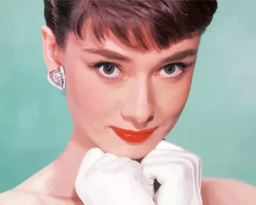 Charming Audrey Hepburn Paint by Number