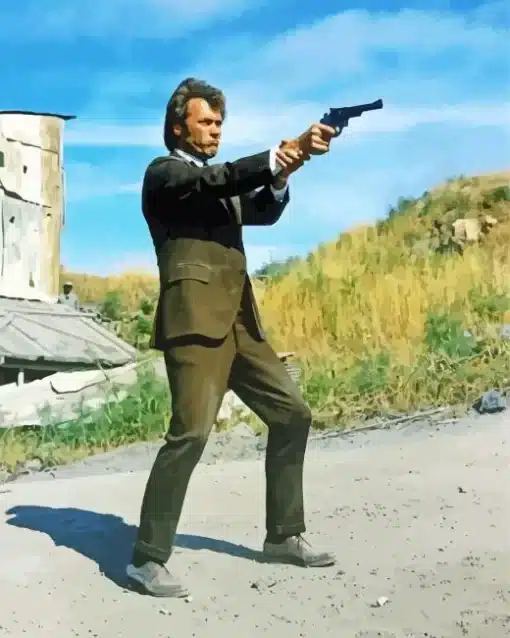Clint Eastwood Dirty Harry Don Siegel Paint by Number