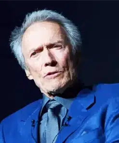 Clint Eastwood In Suit Paint by Number