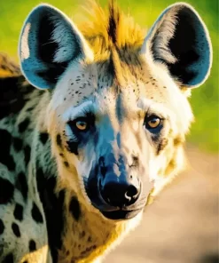 Close Up Hyena Paint by Number