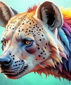 Colorful Hyena Paint by Number