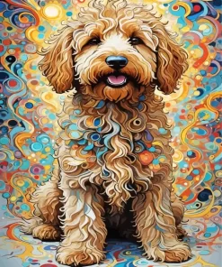 Colorful Labradoodle Paint by Number