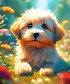 Cute Zuchon Paint by Number