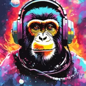 Dj Monkey Paint by Number