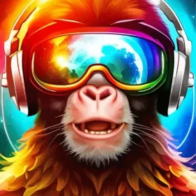 Dj Monkey With Sunglasses Paint by Number