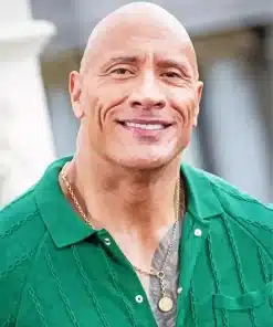 The Actor Dwayne Johnson Paint by Number