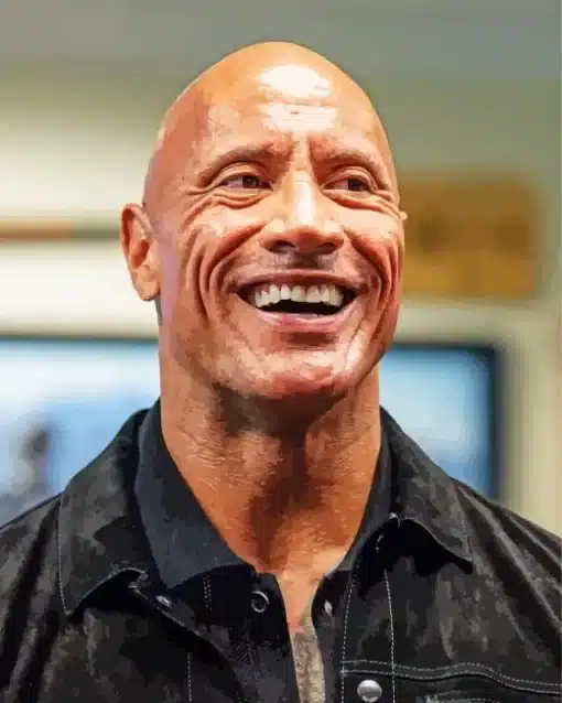Dwayne Johnson Paint by Number