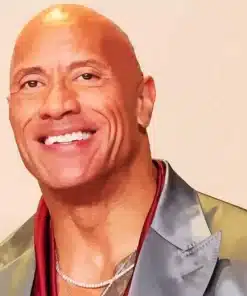 Dwayne Johnson Smiling Paint by Number