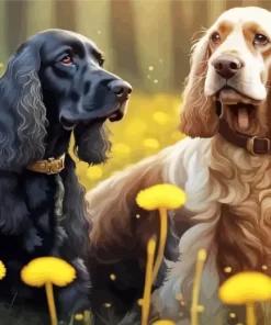 English Cocker Spaniels Paint by Number