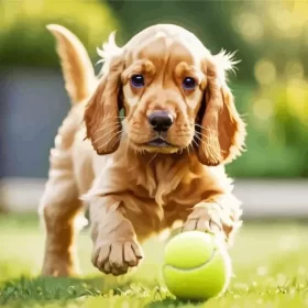 English Cocker Spaniel Puppy Paint by Number