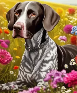 German Shorthaired Pointer Animal Paint by Number