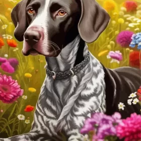 German Shorthaired Pointer Animal Paint by Number