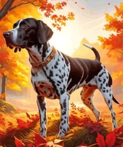 German Shorthaired Pointer Dog Paint by Number