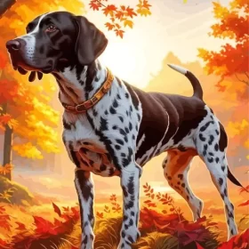 German Shorthaired Pointer Dog Paint by Number