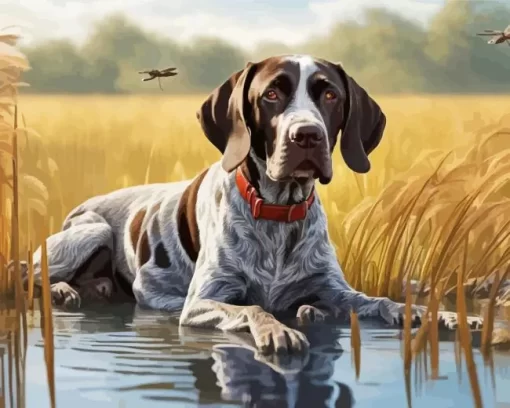 German Shorthaired Pointer Paint by Number