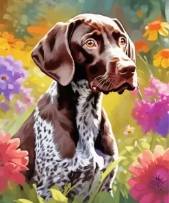 German Shorthaired Pointer Puppy Paint by Number