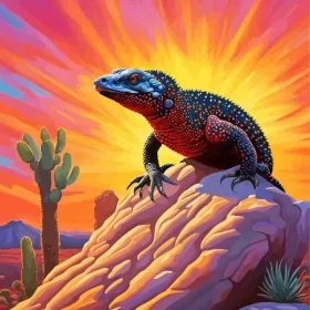 Gila Monster Paint by Number