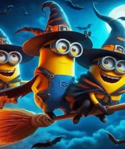 Halloween Minions Paint by Numbers