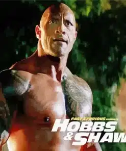 Hobbs And Shaw Dwayne Johnson Paint by Number