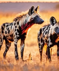 Hyenas Animals Paint by Numbers